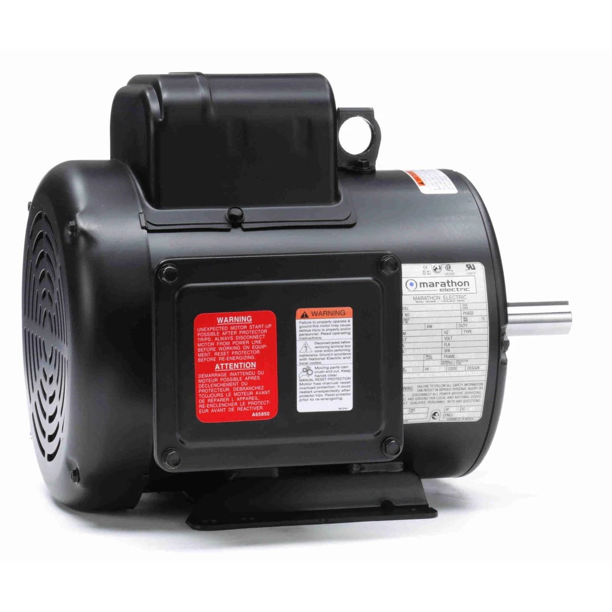 Marathon Motors 2 HP, 1800, Tefc, 182tz, 1/60/115/230v Motor, Z112A 1 Marathon Motors 2 HP, 1800, Tefc, 182tz, 1/60/115/230v Motor, Z112A
