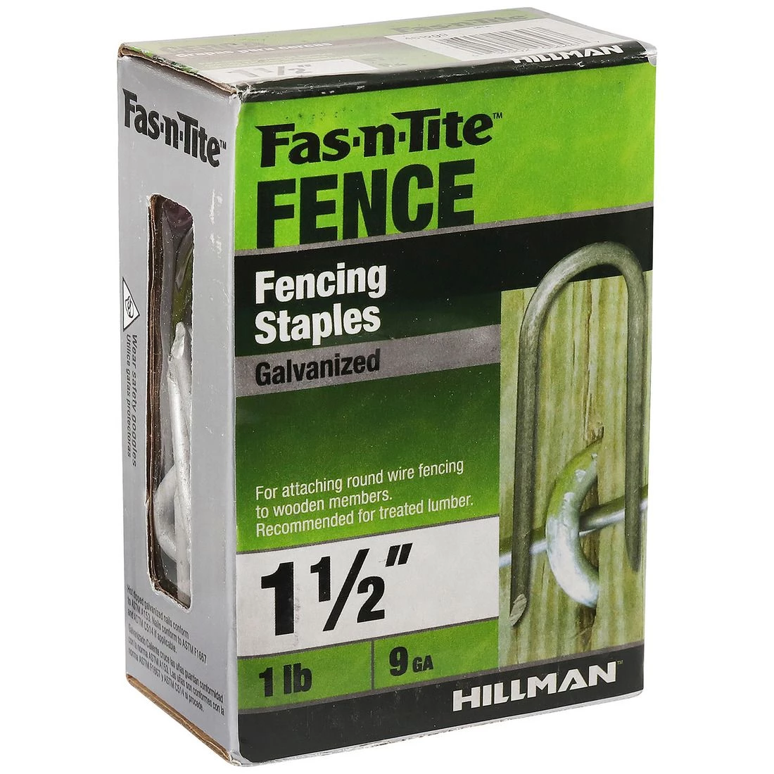 Hillman #9 1 LB Box Hot Dipped Galvanized Fence Staple, 461299, 1-1/2 IN 4 Hillman #9 1 LB Box Hot Dipped Galvanized Fence Staple, 461299, 1-1/2 IN - Image 4