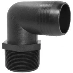 Green Leaf 90 Degree Elbow, 1 IN Male NPT x 3/8 IN Hose Barb, EL1038P
