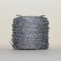 OKBRAND Galvenized Barbed Wire, 2-Point, Premium 12.5 Gage, 1320 FT, 0100-0