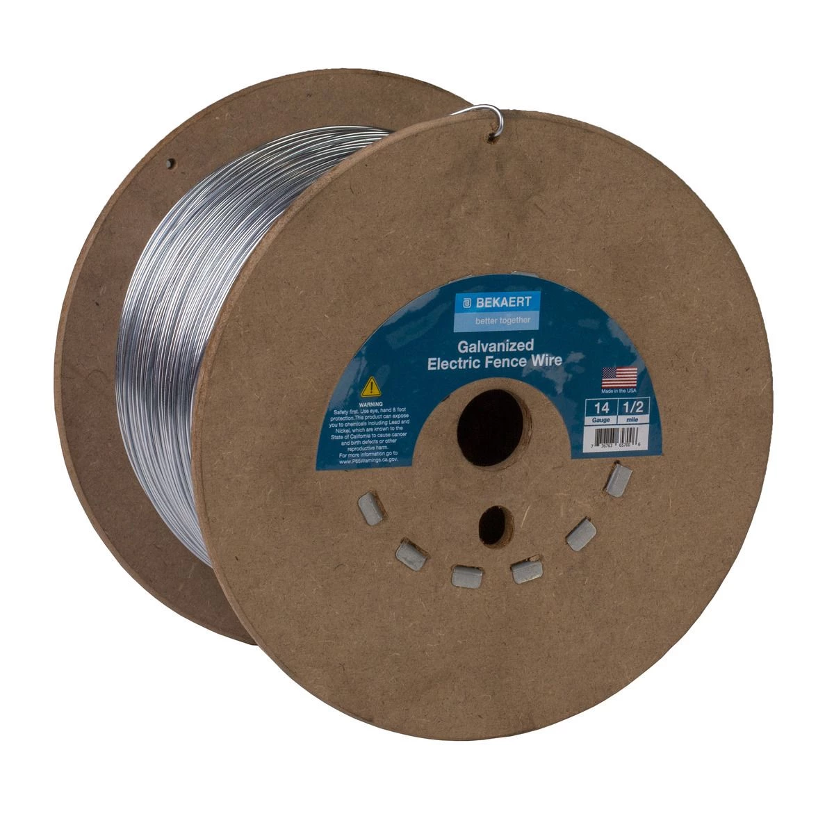 Bekaert 14 Gauge 2640 FT Galvanized Electric Fence Wire, 118306 1 Bekaert 14 Gauge 2640 FT Galvanized Electric Fence Wire, 118306