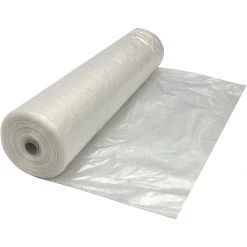 Husky Poly Sheeting, 10 FT x 25 FT 4 MIL, Clear, 410-25C